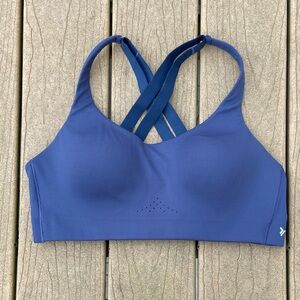 NWOT Old Navy Power Soft High Support Women’s Crossback Sports Bra Blue Size 38B